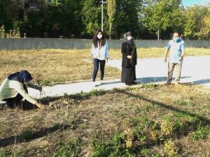 Hisarcık’ta öğretmenler fidan dikti