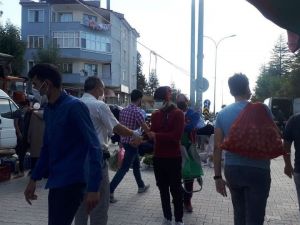 Emet pazarında Korona virüs tedbirleri