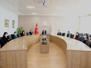 Müdür Başyiğit, TÜBİTAK’a katılacak öğrenci ve öğretmenleri kabul etti