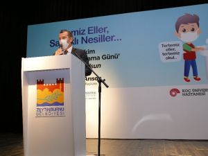 Miniklere doğru el yıkama tekniği öğretildi