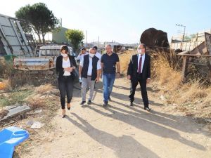 Başkan Çetin Akın’dan Turgutlu Belediye şantiyesine ziyaret