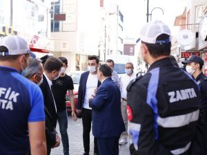 Eyüpsultan’da korona virüs denetimi