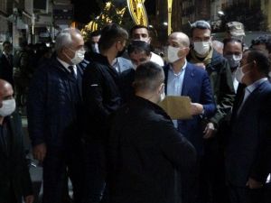 Bakan Soylu, gece yarısı Hakkari caddelerinde
