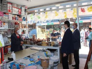 Şuhut’ta esnafa yönelik Korona virüs denetimi