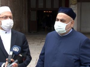 Azerbaycan Şeyhülislamı Ayasoyfa’yı ziyaret etti