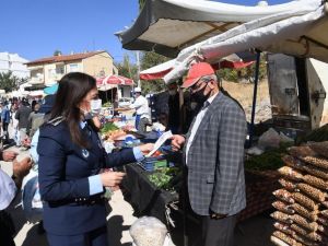 Ankara zabıtasından Haymana’da şeffaf kabin ve hijyen paketi mesaisi