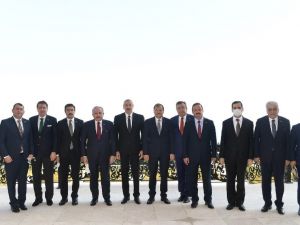 TBMM Başkanı Şentop, Azerbaycan Cumhurbaşkanı Aliyev ile görüştü