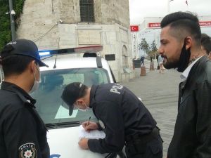 İstiklal Caddesi’nde maske denetimi