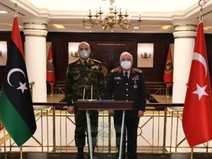 Genelkurmay Başkanı Güler, Libya Genelkurmay Başkanı El-Haddad ile buluştu