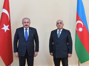 TBMM Başkanı Şentop, Azerbaycan Başbakanı Asadov ile görüştü