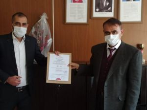 Çavdarhisar Ortaokulu’na ’’Okulumuz temiz sertifikası’’