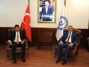 MHP İl Başkanı Alıcık, ADÜ Rektörü Aldemir’i ziyaret etti