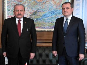 TBMM Başkanı Şentop, Azerbaycan Dışişleri Bakanı Bayramov’la görüştü