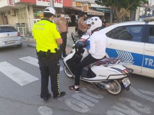 Dalaman’da polisten motosiklet denetimi