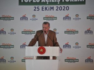 Cumhurbaşkanı Erdoğan: Yolumuzu kesmeye çalışanlara inat, her gün yeni bir projenin açılış sevincini yaşıyoruz"