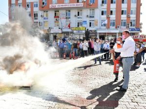 Çiğli Belediyesinde yangın tatbikatı