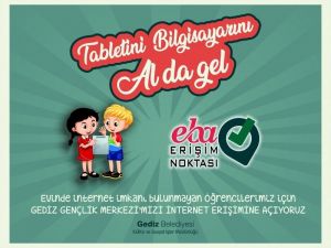 Gediz gençlik merkezine EBA erişim noktası