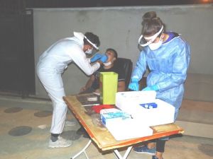 Hisarcık’ta bir caddenin tamamında filyasyon çalışması