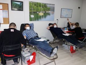 Ormancılardan kan bağışı