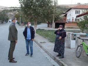 Mahalle ziyaretleri yapıp vatandaşları Korona virüs konusunda uyardı