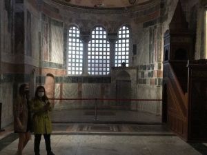 Kariye Cami’nde perdeleme sistemi hazır
