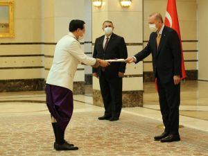 Cumhurbaşkanı Erdoğan, Kamboçya Büyükelçisini kabul etti