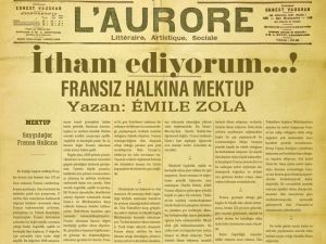 Fransız yazar Emile Zola’nın 122 yıl önce yazdığı mektup yine gündemde