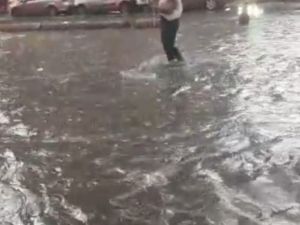 Karaköy’de su baskını yaşandı