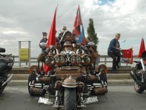 Başkentli motorculardan 29 Ekim coşkusu