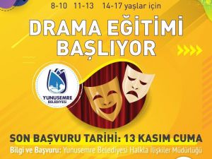Yunusemre Kent Tiyatrosu’nda drama eğitimi başlıyor