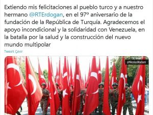 Maduro’dan Erdoğan’a teşekkür