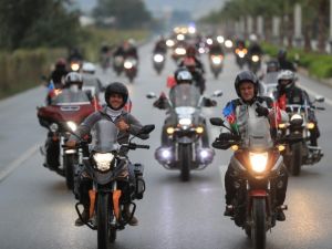 Pamukkale’de 29 Ekim coşkusu motosiklet kortejiyle yaşandı