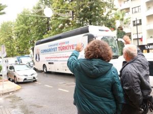 Aydın’da Cumhuriyet Otobüsü, 29 Ekim’i renklendirdi