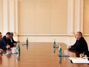 Azerbaycan Cumhurbaşkanı Aliyev, TOBB Başkanı Hisarcıklıoğlu’nu kabul etti