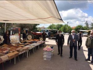 Dumlupınar ilçe pazarı 2 hafta kapatıldı