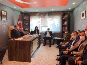 MHP İl Başkanı Naim Karataş’a tebrik ziyareti