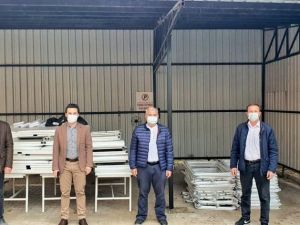 Hisarcık Köylere Hizmet Götürme Birliğinden hastaneye malzeme desteği