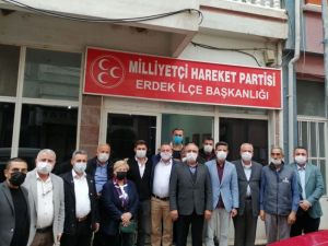 Erdek MHP’ye "Hayırlı olsun" ziyareti