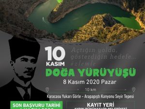 Büyükşehir Belediyesi’nden 10 Kasım doğa yürüyüşü