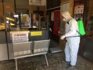 Dumlupınar’da dezenfekte çalışmaları