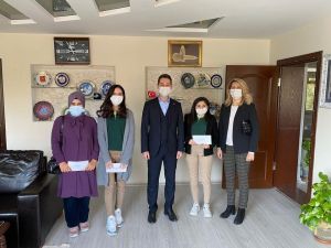 Dereceye giren öğrenciler ödüllendirildi