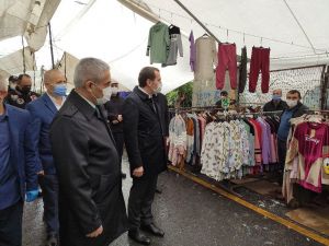 Zabıta ekibi eline megafonu alıp uyardı
