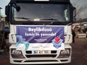 İzmir için yardım tırları Beylikdüzü’nden yola çıktı