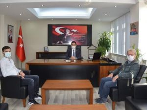 İl Sağlık Müdürü Yemenici, Kaymakam Yıldırım’ı ziyaret etti