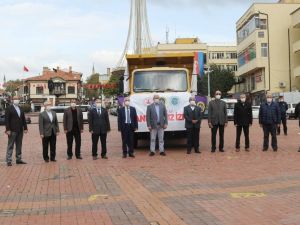 Tavşanlı’dan İzmir’e yardım tırı