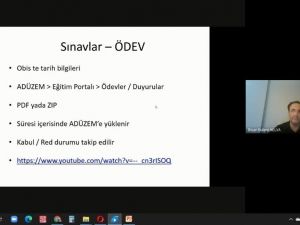 Uzaktan eğitimde sınavlar toplantısı gerçekleşti