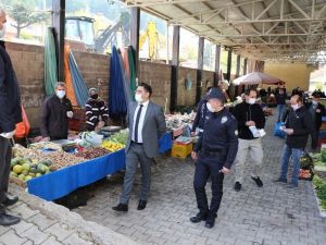 Şaphane pazarında önlemler en üst seviyede