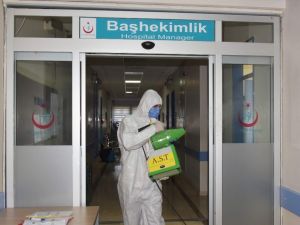 Aliağa’da, koronavirüse karşı dezenfeksiyon çalışmaları sürüyor
