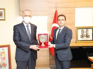 Mülkiye Başmüfettişi Aktaş, Cizre Kaymakamı Sinanoğlu ile bir araya geldi