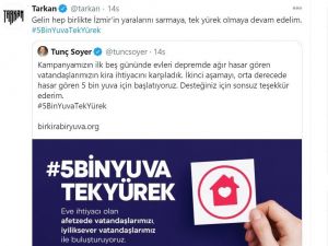 Ünlü sanatçı Tarkan’dan İzmir depremi için destek çağrısı